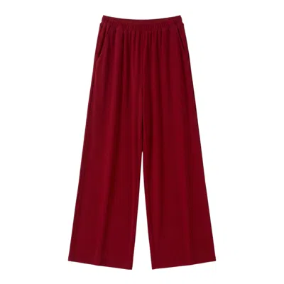Louche Women's Red Miller Jersey Trouser - Wine