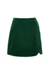 Louche Women's Ria Babycord A-line Mini Skirt - Dark Green In Green