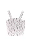 LOUCHE WOMEN'S SIENA REGENCY PRINT STRAPPY TIE BACK TOP