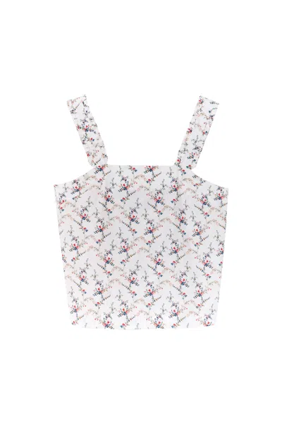 Louche Women's Siena Regency Print Strappy Tie Back Top