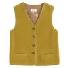 Louche Women's Yellow Chris Borg Waistcoat – Mustard In Yellow