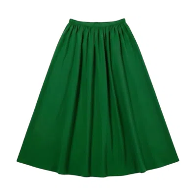 Louche Women's Zoeline Recycled Cotton Midaxi Skirt - Green