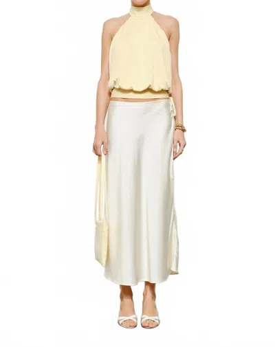 Loucia Butter Me Up Halter Top In Yellow