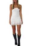 Loucia Frankie Mini Dress In White In White