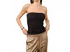 Loucia Juliet Tube Top In Black In Black