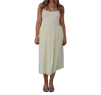 Loucia Louise Midi Dress In Yellow In Neutral