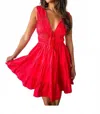 Loucia Salsa Steps Mini Dress In Red In Red