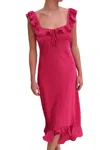 Loucia Secret Garden Dress In Fuchsia In Pink