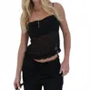 Loucia Soft Launch Cami Top In Black In Black