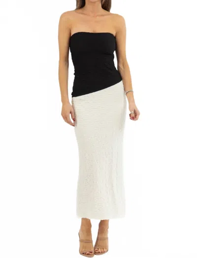 Loucia Victoria Color Blocked Dress In Black/white