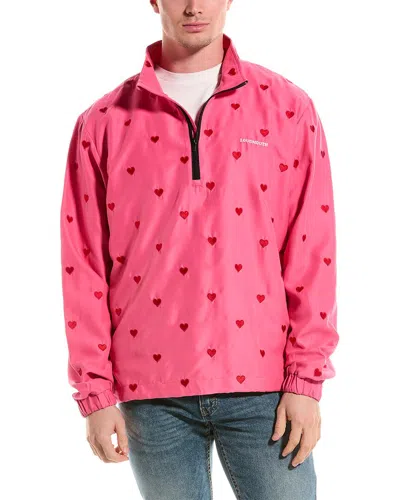 Loudmouth 1/4-zip Pullover In Pink