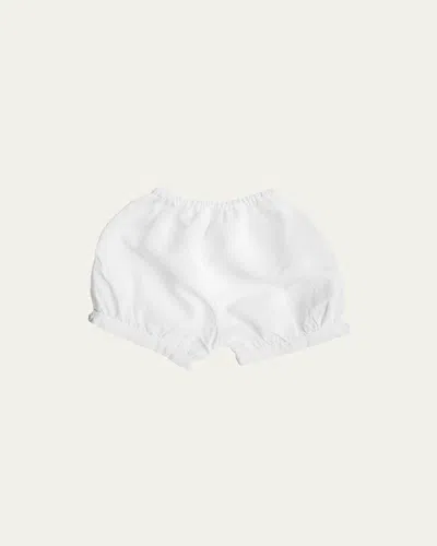 Louelle Kids' Boy's Harbor Island Stripe Shorts In White