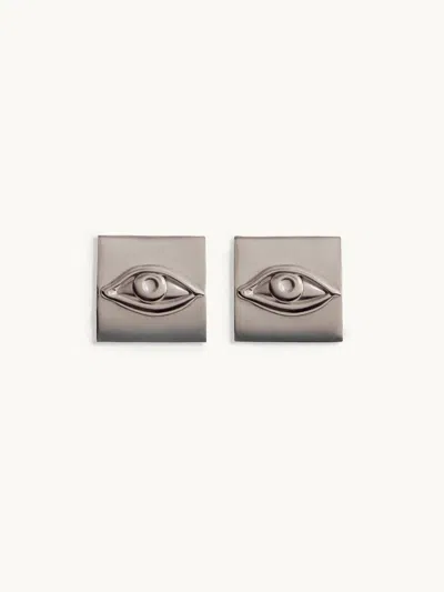 Louis Abel Ain Earrings Silver In Metallic