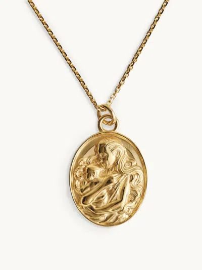 Louis Abel Al'umuma Necklace Gold Vermeil In Green