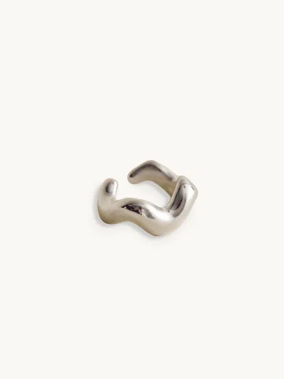 Louis Abel Aurea´ Polished Ear Cuff Silver In Metallic