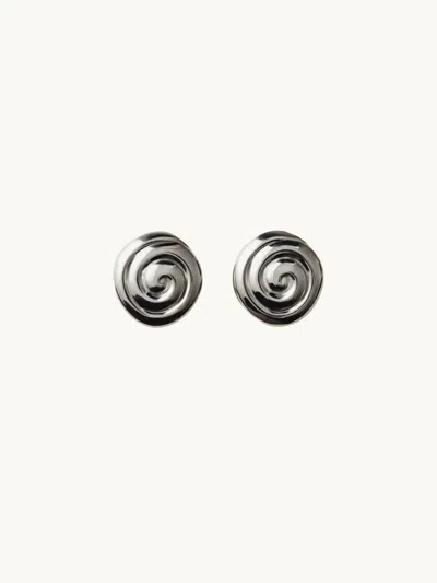 Louis Abel Uzu Mid Earrings Silver In Metallic