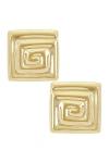 LOUIS ABEL UZU MID SQUARE EARRING