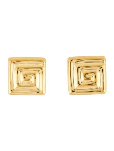 Pre-owned Louis Abel Uzu Mid Square Earrings In Multicolor