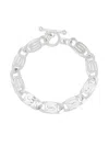 Louis Abel Vortex Thick Bracelet In Silver