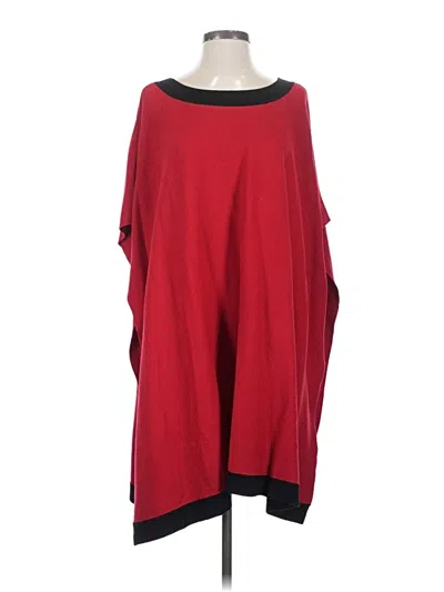 Pre-owned Louis Dell'olio Poncho In Red