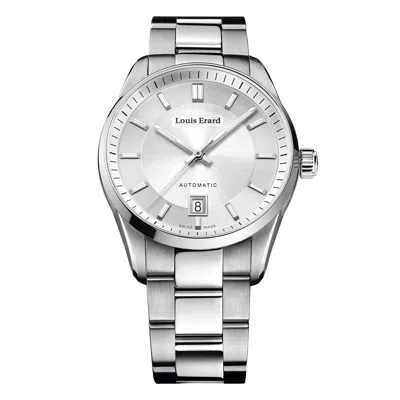 Pre-owned Louis Erard Louiserard Heritage, M, S/s, Sil-d,s/s-b,m A