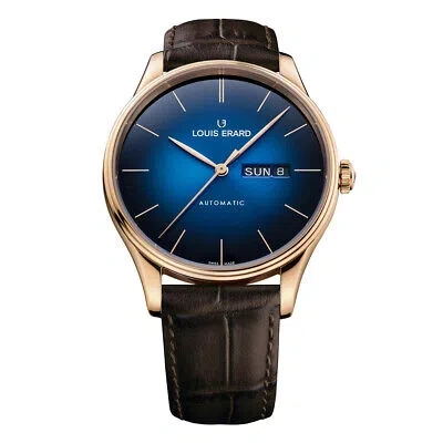 Pre-owned Louis Erard Louiserard Heritage, M, Strp, Blu-d,rgld-b,m A
