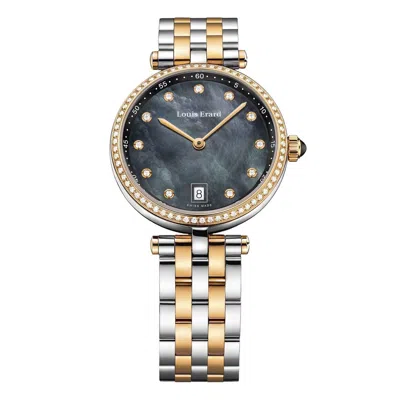 Pre-owned Louis Erard Louiserard Romance, L, T/t, Mop Blk Diam-d,t/t Diam-b,m Q