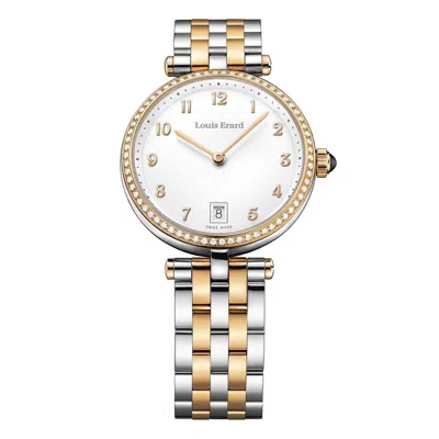 Pre-owned Louis Erard Louiserard Romance, L, T/t, Wht-d,t/t Diam-b,m Q