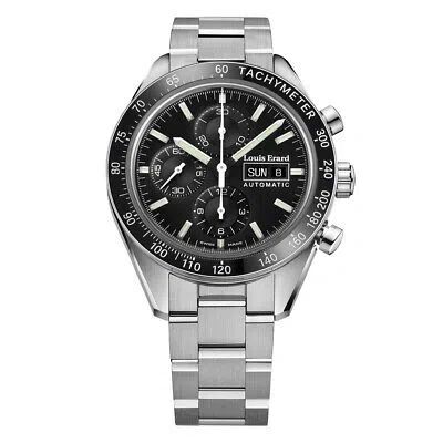 Pre-owned Louis Erard Louiserard Sportive, M, S/s, Blk Chrno-d,s/s-b,m A