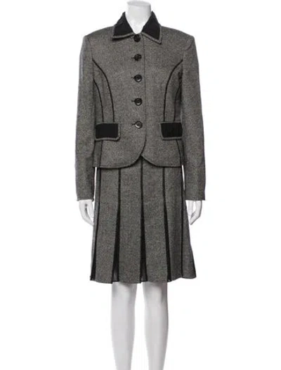 Pre-owned Louis Fèraud 2000's Féraud Skirt Suit In Black