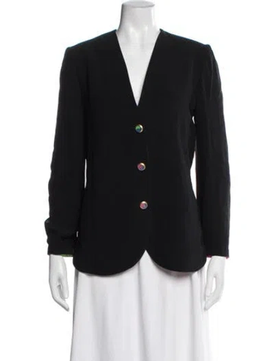 Pre-owned Louis Fèraud Acetate Blazer In Black