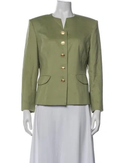 Pre-owned Louis Fèraud Blazer In Green