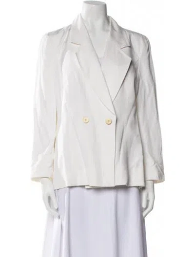 Pre-owned Louis Fèraud Blazer In White