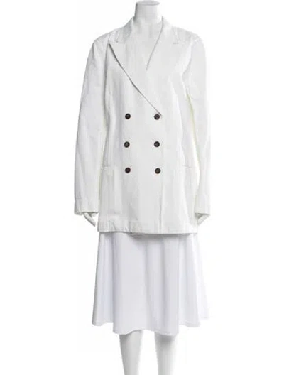 Pre-owned Louis Fèraud Blazer In White