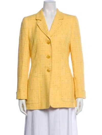Pre-owned Louis Fèraud Blazer In Yellow