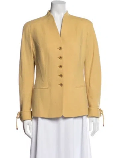 Pre-owned Louis Fèraud Blazer In Yellow