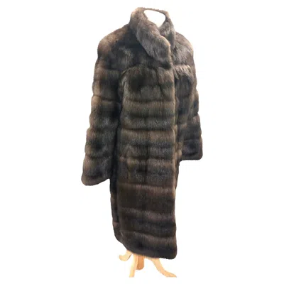 Pre-owned Louis Fèraud Brand New Bisang Russian Sable Fur Coat Size 85000$ Tag ~no Duties In Black