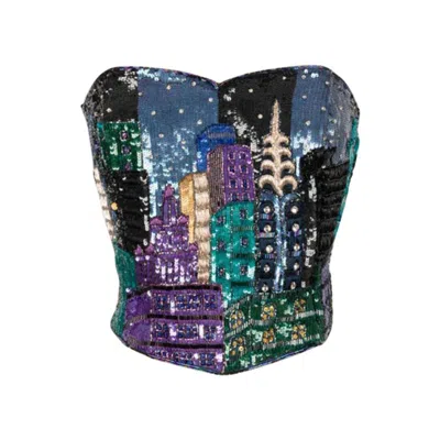 Pre-owned Louis Fèraud Louis Feraud Bustier Top In Black
