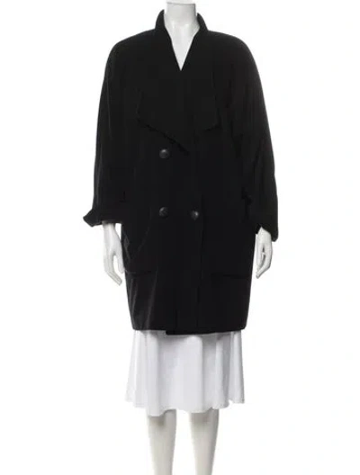 Pre-owned Louis Fèraud Cashmere Coat In Black