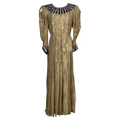 Pre-owned Louis Fèraud Louis Féraud Dress And Pants Haute Couture Fall, 1982/83 In Brown
