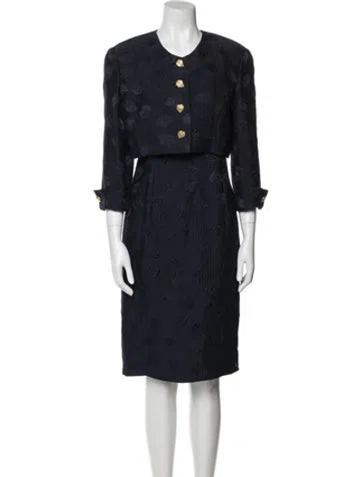Pre-owned Louis Fèraud Dress Set In Blue