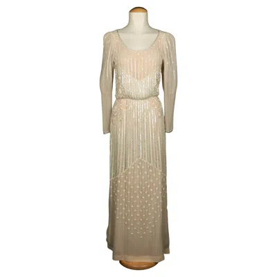 Pre-owned Louis Fèraud Louis Feraud Evening Dress Haute Couture In Brown