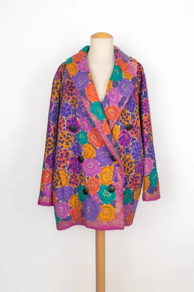 Pre-owned Louis Fèraud Feraud Cheesecloth Multicolored Jacket In Pink