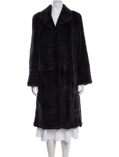 Pre-owned Louis Fèraud Fur Coat In Black