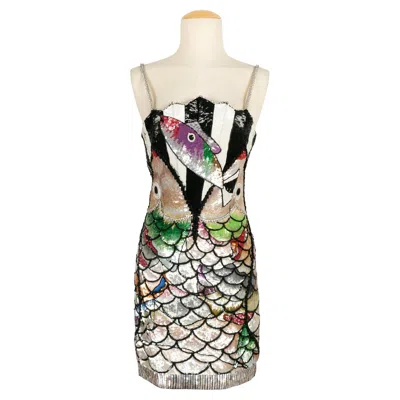 Pre-owned Louis Fèraud Louis Féraud Haute Couture "poisson-lune" Dress Spring-summer, 1990 In Sand