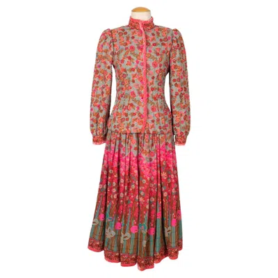 Pre-owned Louis Fèraud Louis Feraud Jacket And Skirt Set Haute Couture In Pink