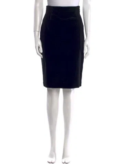 Pre-owned Louis Fèraud Knee-length Skirt In Black