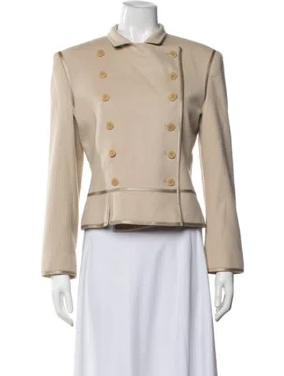 Pre-owned Louis Fèraud Lambswool Blazer In Neutrals