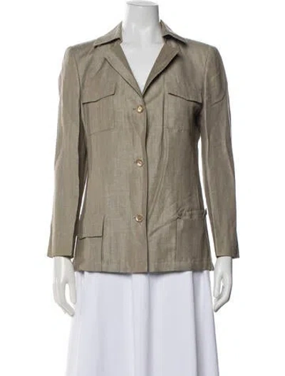 Pre-owned Louis Fèraud Linen Jacket In Neutral