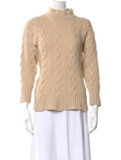Pre-owned Louis Fèraud Mock Neck Sweater In Neutral